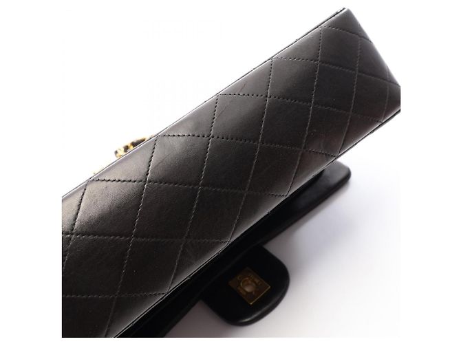 Borsa a tracolla Chanel Matelassé Double Flap Nero - vista 8