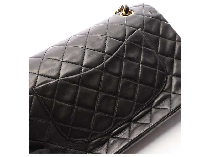 Borsa a tracolla Chanel Matelassé Double Flap Nero - vista 9