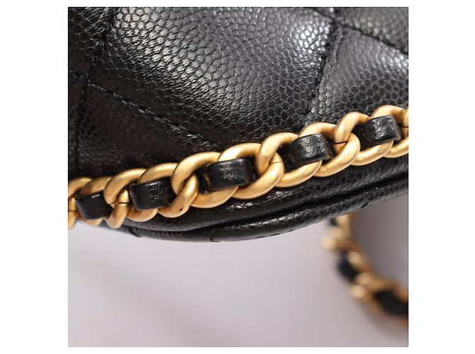 Zaino/Borsa Chanel Matelassé Camellia Nero - vista 7