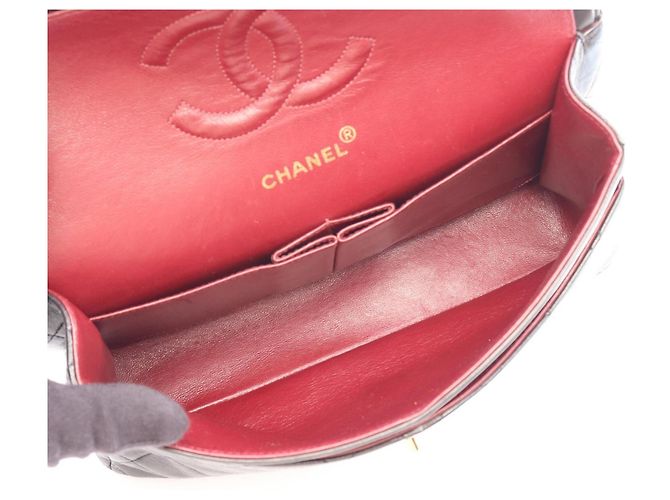 Borsa a tracolla Chanel Matelassé Double Flap Nero - vista 3