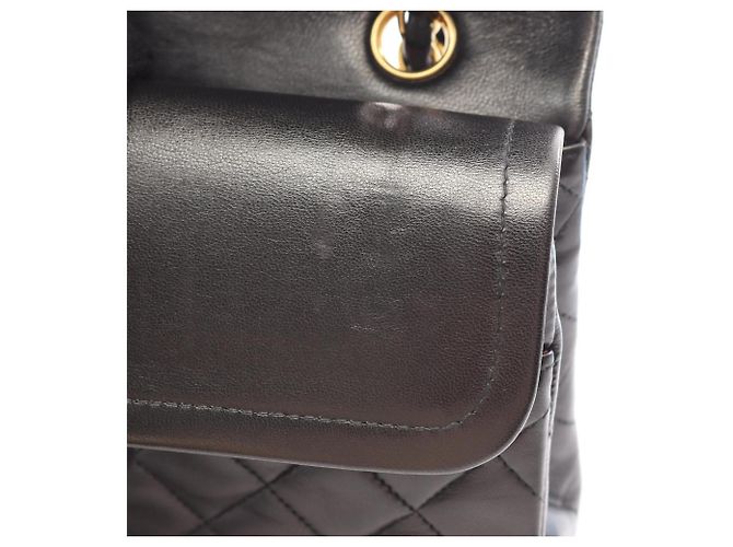 Borsa a tracolla Chanel Matelassé Double Flap Nero - vista 6