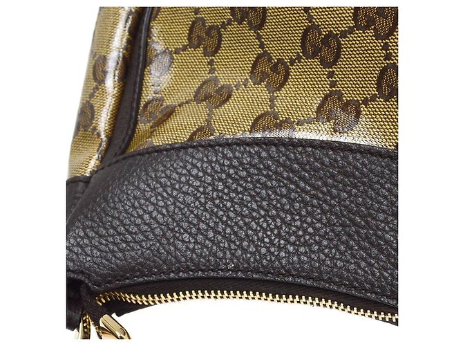 Gucci D Ring Hobo Patent Large Beige - vista 3