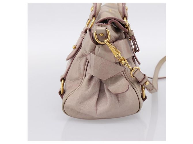 Miu Miu Vitello Lux Leather Rosa - vista 5