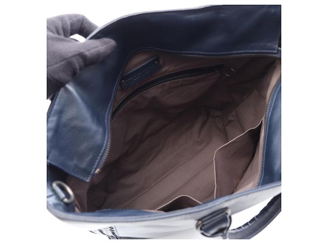Borsa Tote 2-Way Intrecciato Bottega Veneta Blu navy - vista 3