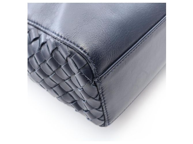 Borsa Tote 2-Way Intrecciato Bottega Veneta Blu navy - vista 8