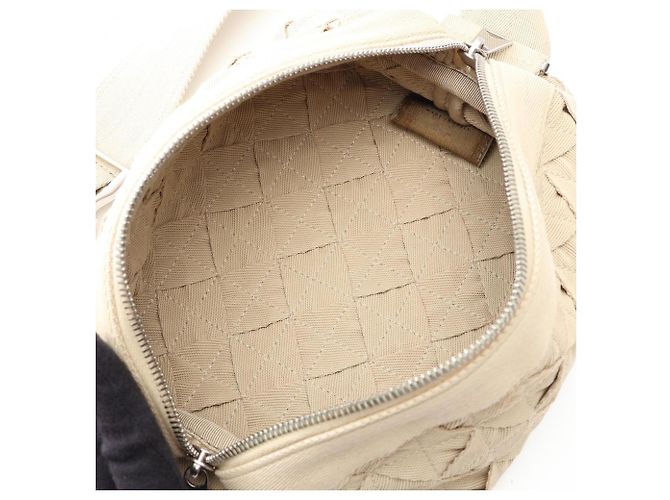 Bottega Veneta Gürteltasche aus beigem Canvas - Ansicht 3