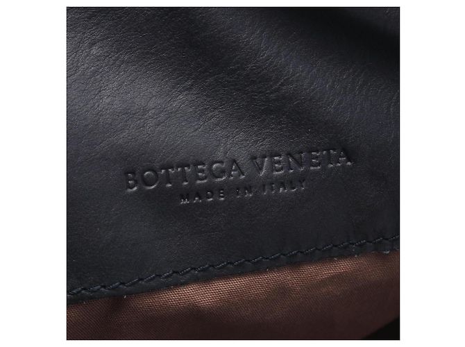 Borsa a tracolla Bottega Veneta Intrecciato Blu navy - vista 4