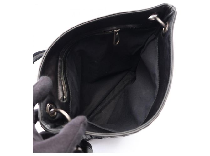 Borsa a tracolla Bottega Veneta Intrecciato Nero - vista 3
