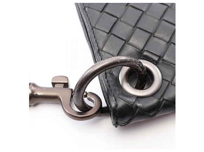 Borsa a tracolla Bottega Veneta Intrecciato Nero - vista 6