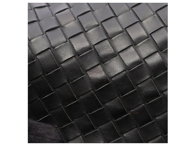 Borsa a tracolla Bottega Veneta Intrecciato Nero - vista 8