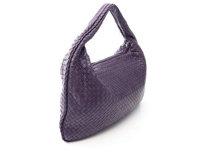Borsa a tracolla Bottega Veneta Intrecciato Porpora - vista 2