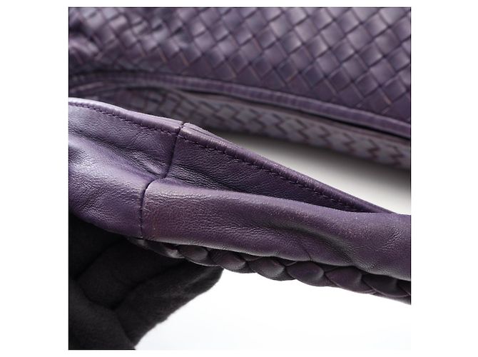 Borsa a tracolla Bottega Veneta Intrecciato Porpora - vista 5