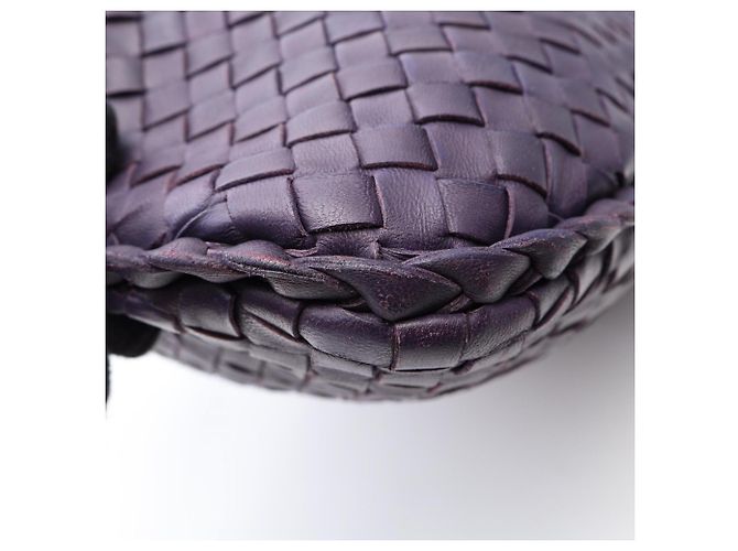 Borsa a tracolla Bottega Veneta Intrecciato Porpora - vista 7