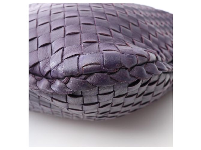 Borsa a tracolla Bottega Veneta Intrecciato Porpora - vista 8