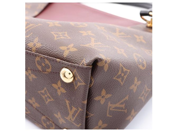 Sac à main Louis Vuitton V Tote MM Monogram Marron Noir Bordeaux - vue 7