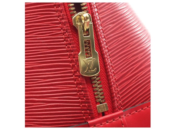 Louis Vuitton Alma Handtasche Rot - Ansicht 14