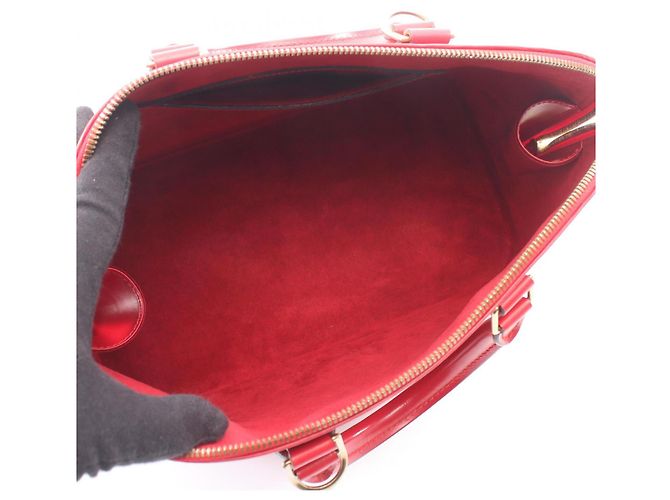 Louis Vuitton Alma Handtasche Rot - Ansicht 3