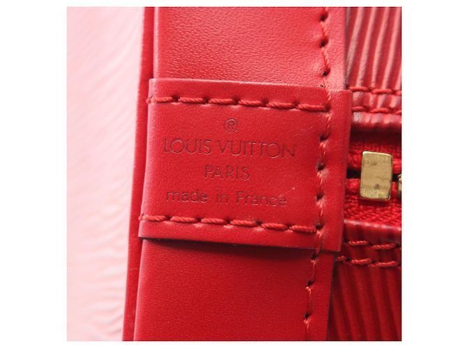 Louis Vuitton Alma Handtasche Rot - Ansicht 4