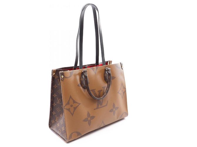 Louis Vuitton OnTheGo MM Tote Bag Braun Beige - Ansicht 2