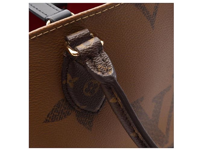 Louis Vuitton OnTheGo MM Tote Bag Braun Beige - Ansicht 8