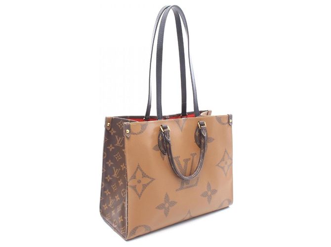 Louis Vuitton OnTheGo MM Tote Bag Braun Beige - Ansicht 2