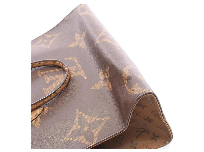 Louis Vuitton OnTheGo MM Tote Bag Braun Beige - Ansicht 5