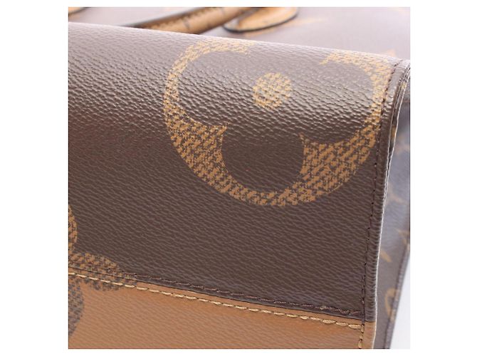 Louis Vuitton OnTheGo MM Tote Bag Braun Beige - Ansicht 6
