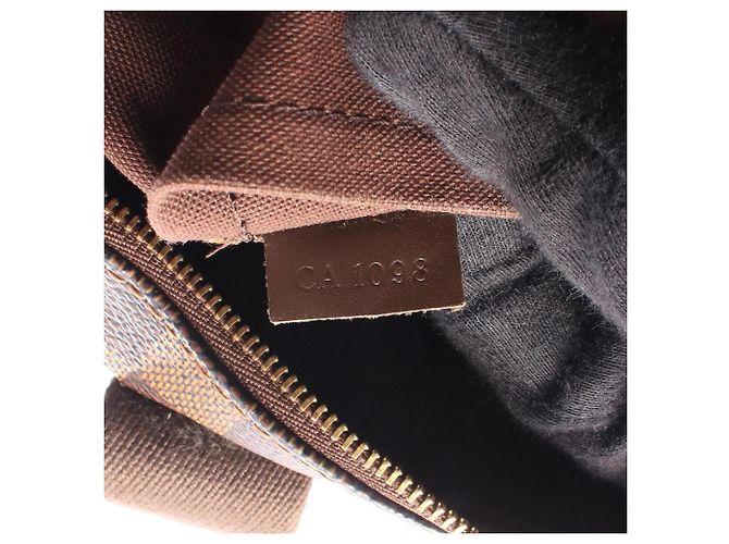 Borsa Cabas Bobour Damier Ebene Louis Vuitton Marrone - vista 5