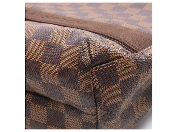 Borsa Cabas Bobour Damier Ebene Louis Vuitton Marrone - vista 8