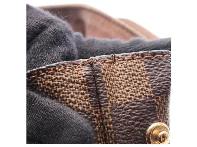 Borsa Cabas Bobour Damier Ebene Louis Vuitton Marrone - vista 9