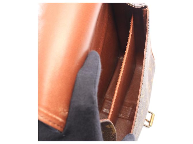 Sac à bandoulière Louis Vuitton Cartouchiere MM Monogram Marron - vue 3