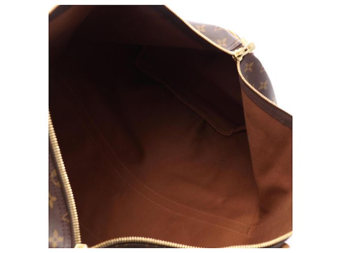 Louis Vuitton Keepall Bandoulière 55 Boston Bag Marrone - vista 3