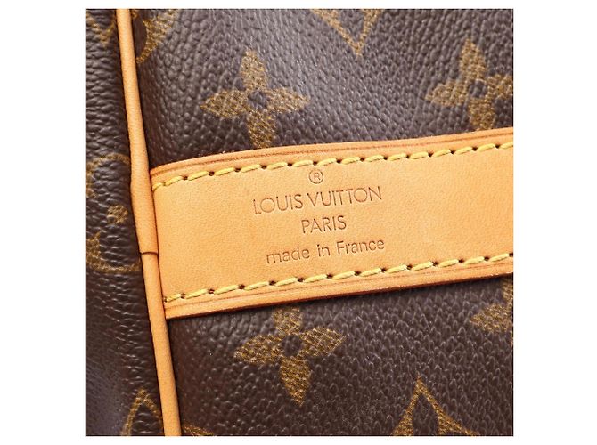 Louis Vuitton Keepall Bandoulière 55 Boston Bag Marrone - vista 4