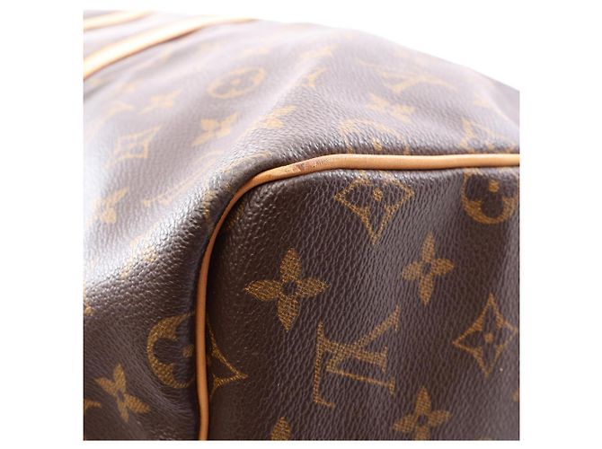 Louis Vuitton Keepall Bandoulière 55 Boston Bag Marrone - vista 8