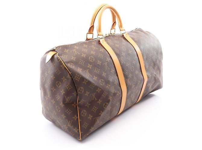 Bolsa Boston Louis Vuitton Keepall 50 Monogram Marrom - vista 2