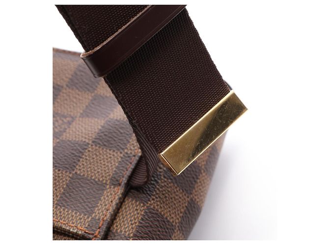 Borsa Louis Vuitton Geronimos Damier Ebene Marrone - vista 9