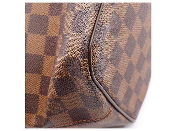 Borsa Tote Louis Vuitton Saleya PM Damier Ebene Marrone - vista 7