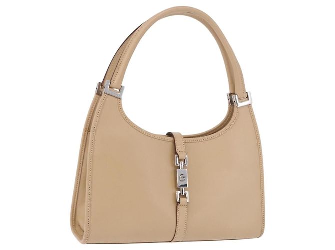 Gucci Jackie Leather Small Beige - vista 3