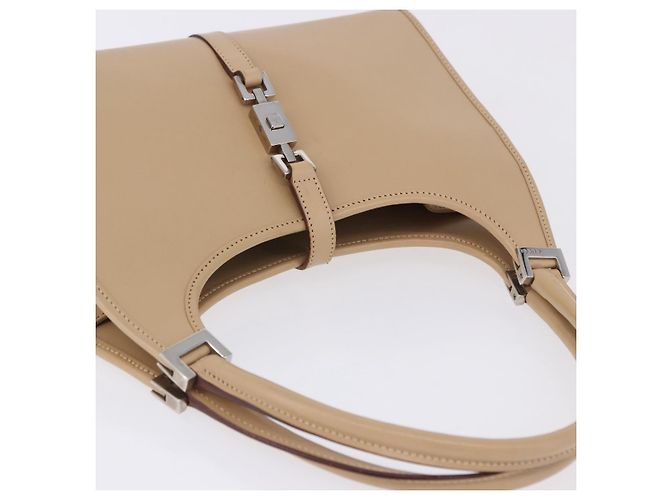 Gucci Jackie Leather Small Beige - vista 7