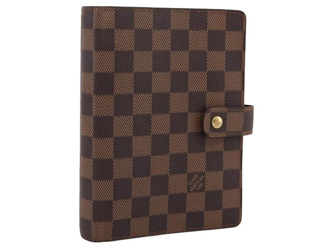 Copertina Agenda Louis Vuitton Damier Canvas Marrone - vista 3