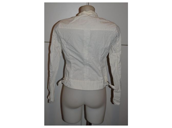Giacca Woolrich in cotone bianco - vista 4
