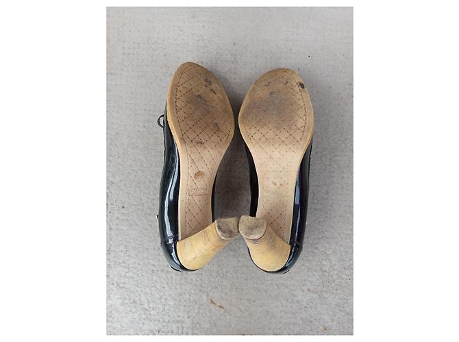 Chanel Lackleder Pumps Schwarz Weiß - Ansicht 11