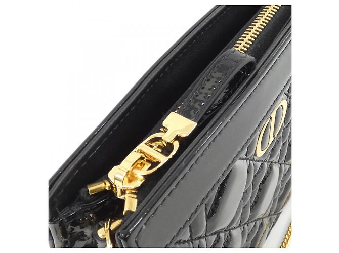 Borsa a mano Christian Dior Caro Pouch Borsa a tracolla Nero - vista 5