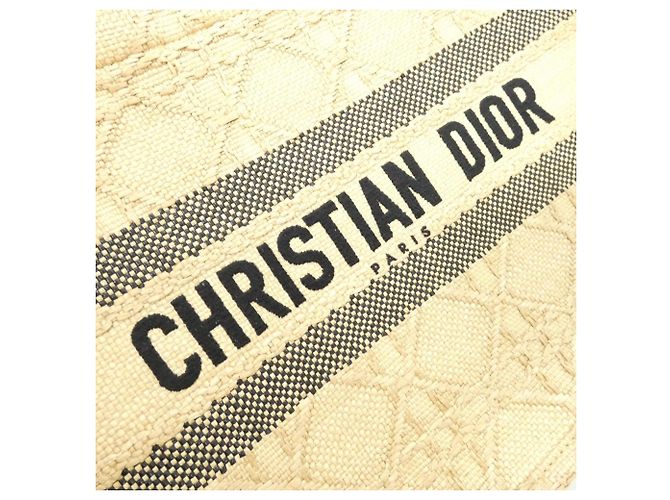 Borsa Christian Dior Book Tote Medium Beige - vista 4