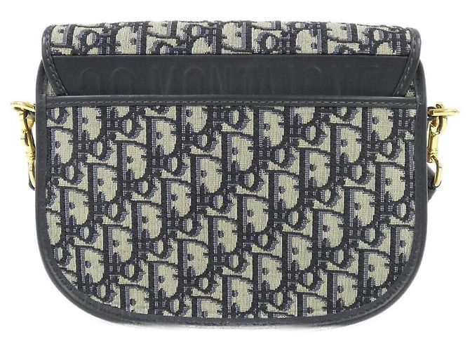mala de ombro média Christian Dior DIOR OBLIQUE Bobby Azul - vista 2