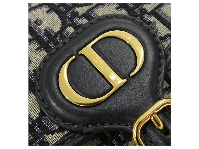 mala de ombro média Christian Dior DIOR OBLIQUE Bobby Azul - vista 5