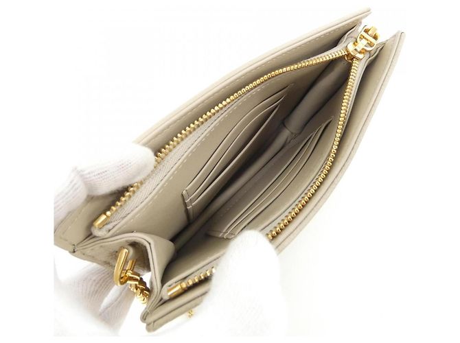 Pochette a mano Christian Dior Caro Every Sabbia - vista 7