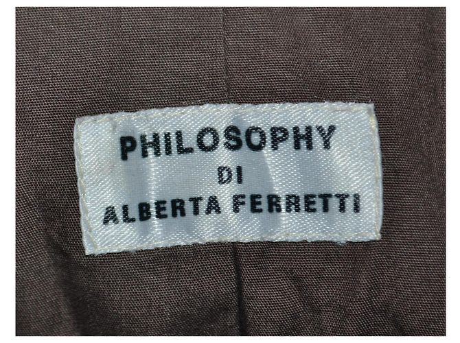 Philosophy di Alberta Ferretti chaqueta de algodón marrón Castaño - vista 5