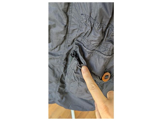 Moncler Parka con Cappuccio Nylon Navy Blu navy - vista 10
