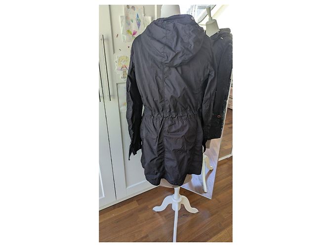Moncler Parka con Cappuccio Nylon Navy Blu navy - vista 2